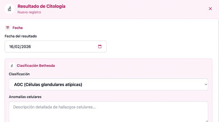 Resultado citología